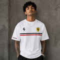 Scuderia Ferrari Racing Stripe Oversized T-Shirt