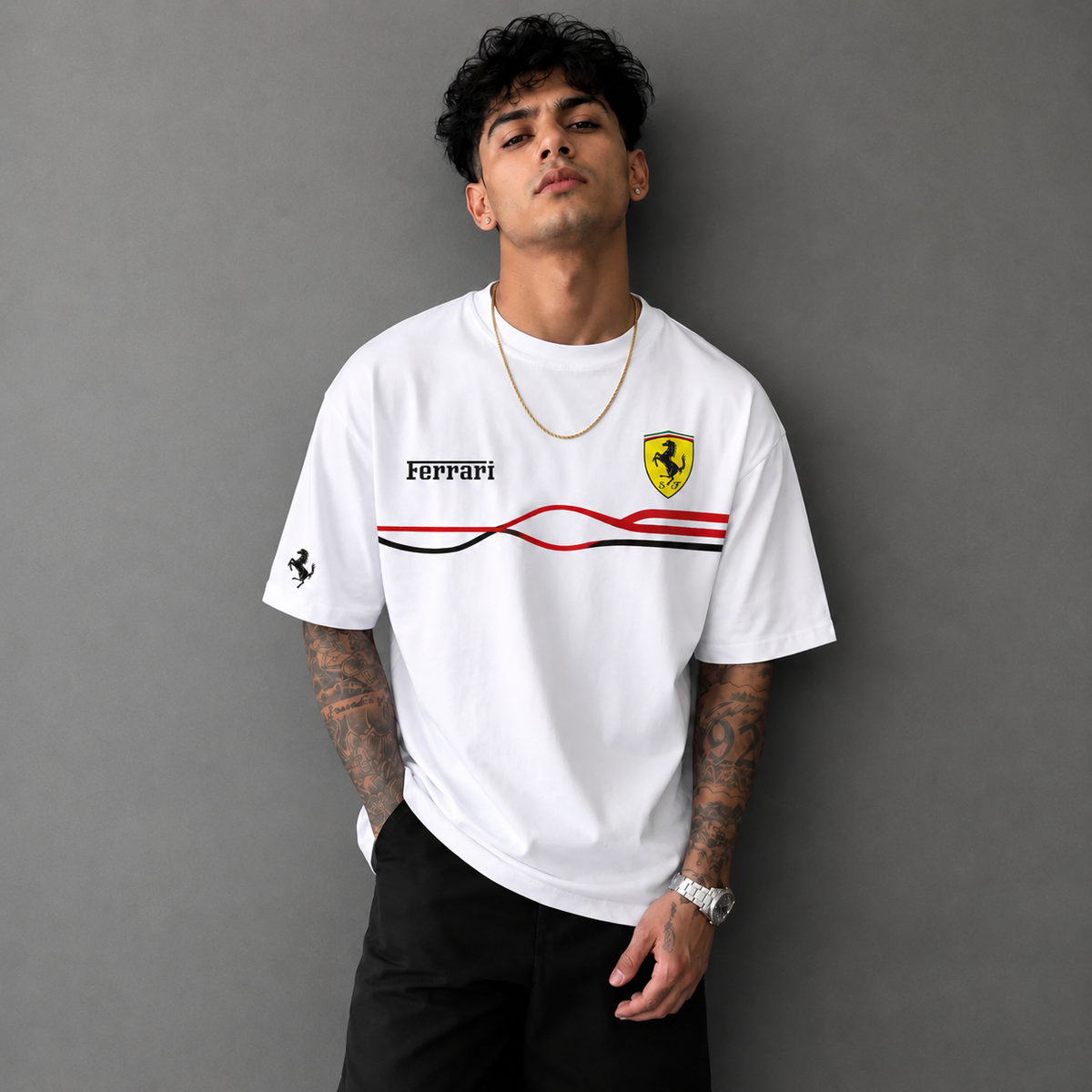 Ferrari Racing Heritage Oversized T-Shirt