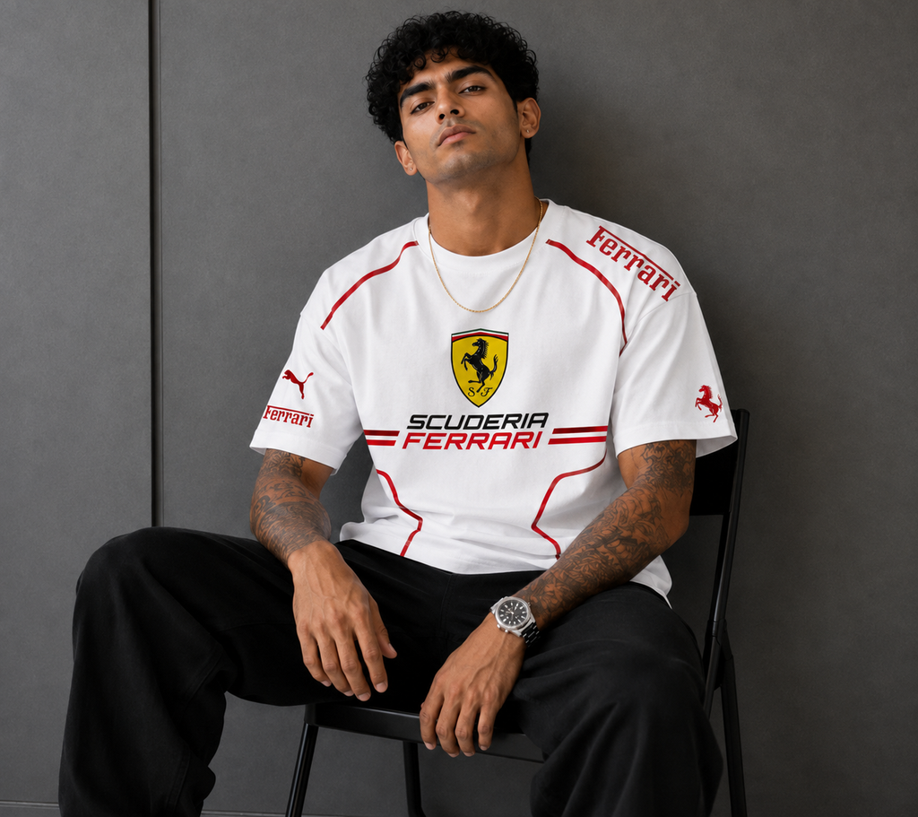 Ferrari Grand Prix Heritage Oversized T-Shirt