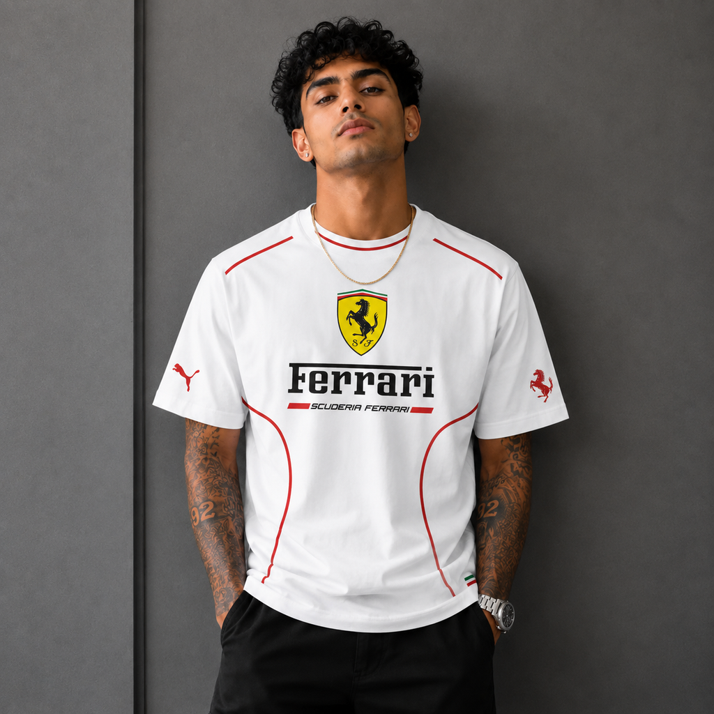 Ferrari Signature Crest Oversized T-Shirt