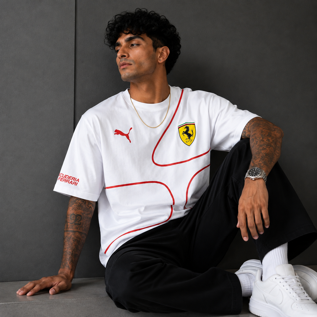 Ferrari Circuit Flow Oversized T-Shirt