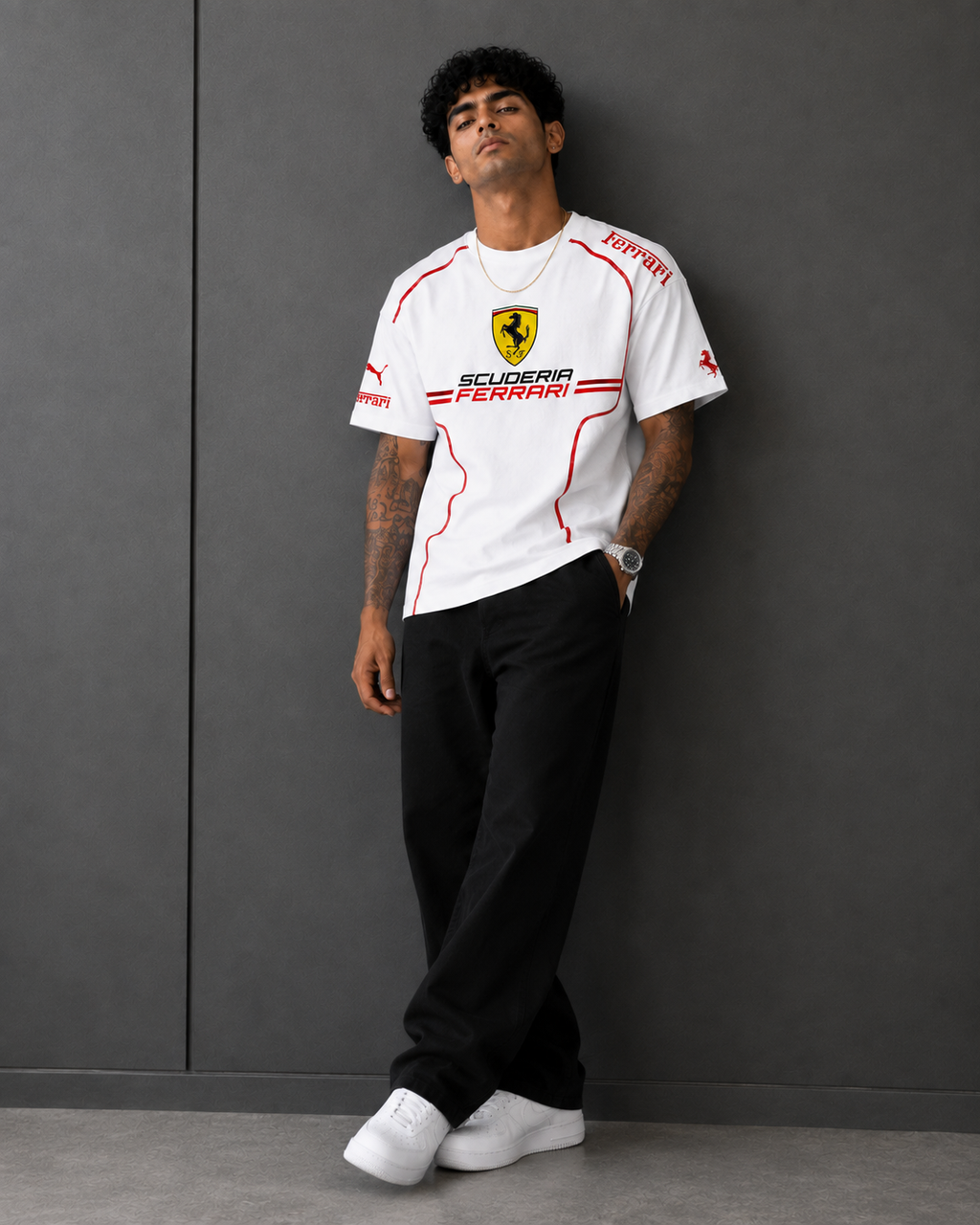 Ferrari Grand Prix Heritage Oversized T-Shirt