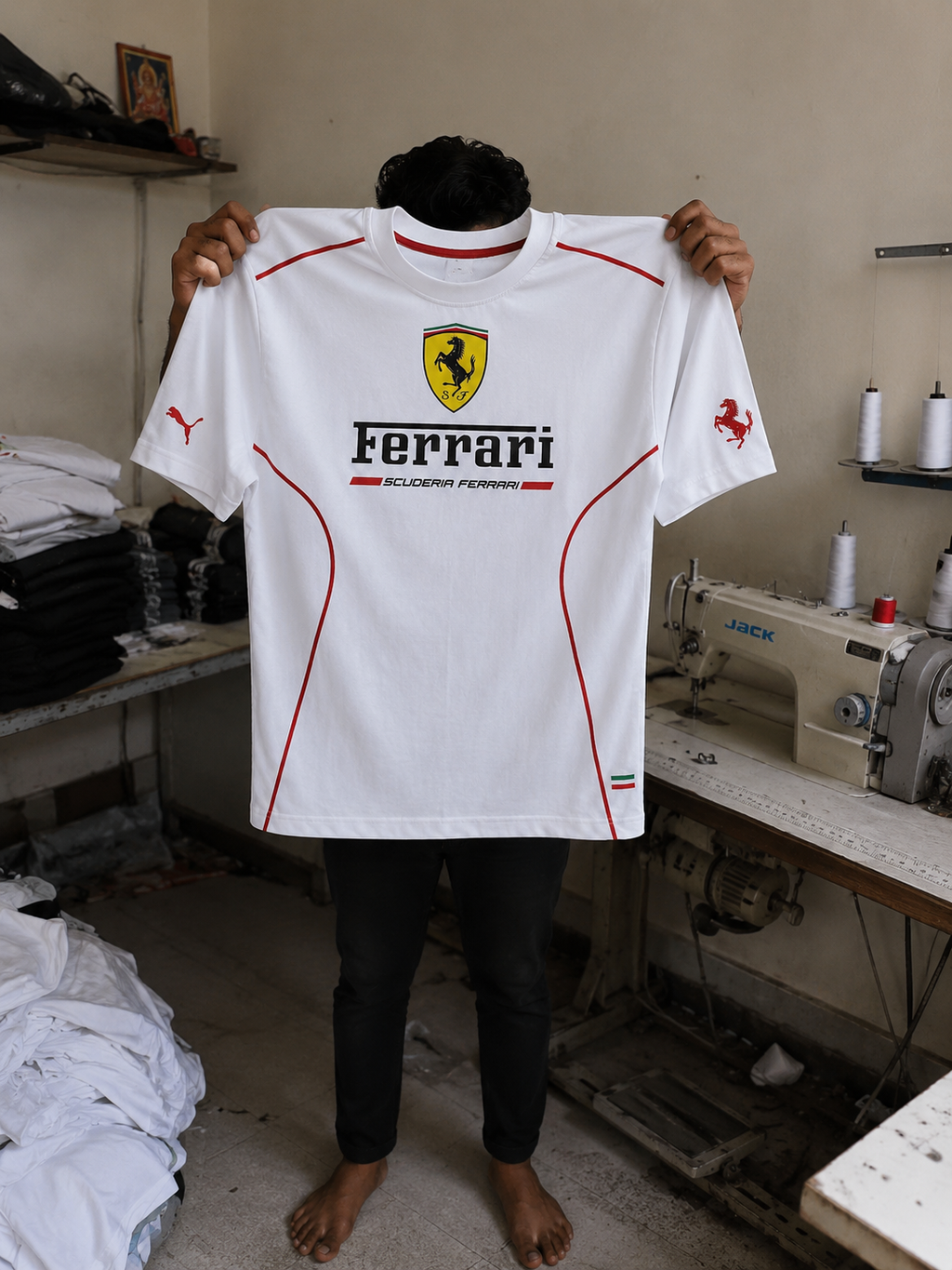 Ferrari Signature Crest Oversized T-Shirt