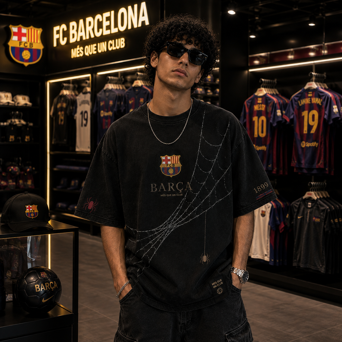 BARÇA WEB — OVERSIZED TEE