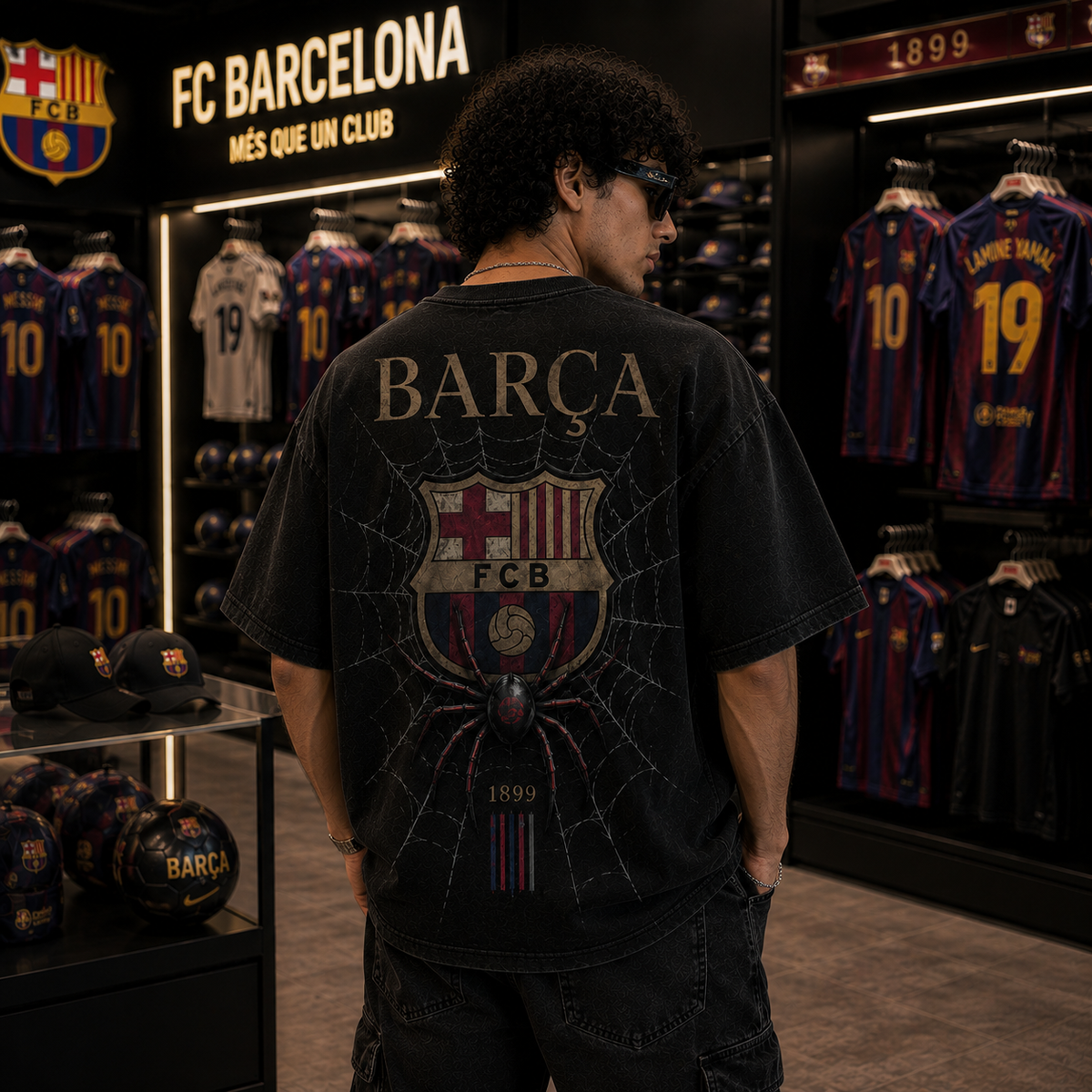 BARÇA WEB — OVERSIZED TEE