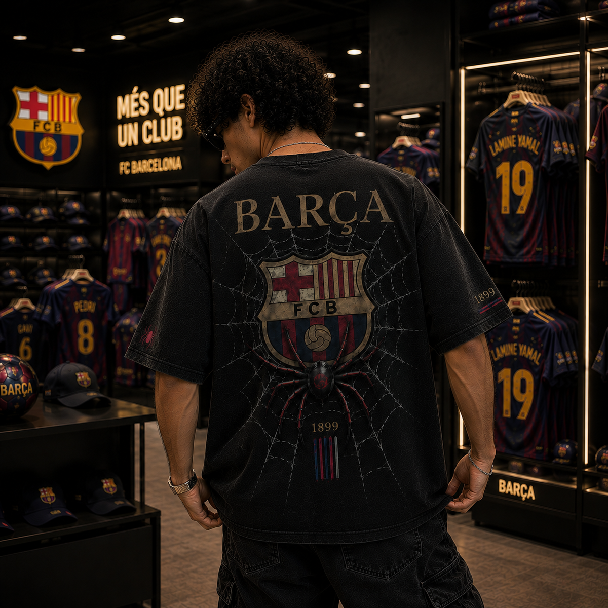 BARÇA WEB — OVERSIZED TEE